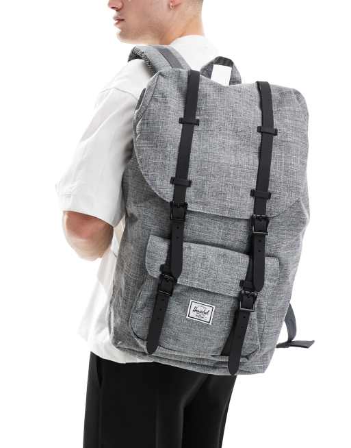 Herschel little america light grey outlet crosshatch