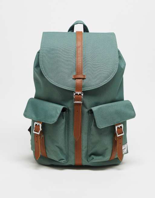 Herschel Supply Co Little American double strap backpack in forest