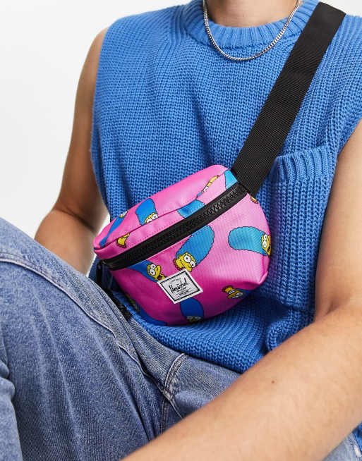 Herschel Supply Co Marge Simpson bum bag in pink