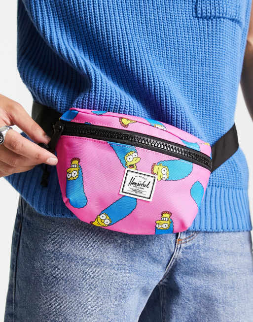 Herschel Supply Co Marge Simpson fanny pack in pink