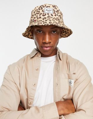 Herschel Supply Co Norman bucket hat in leopard print