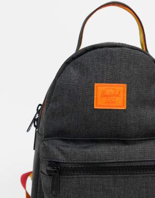 small black herschel backpack