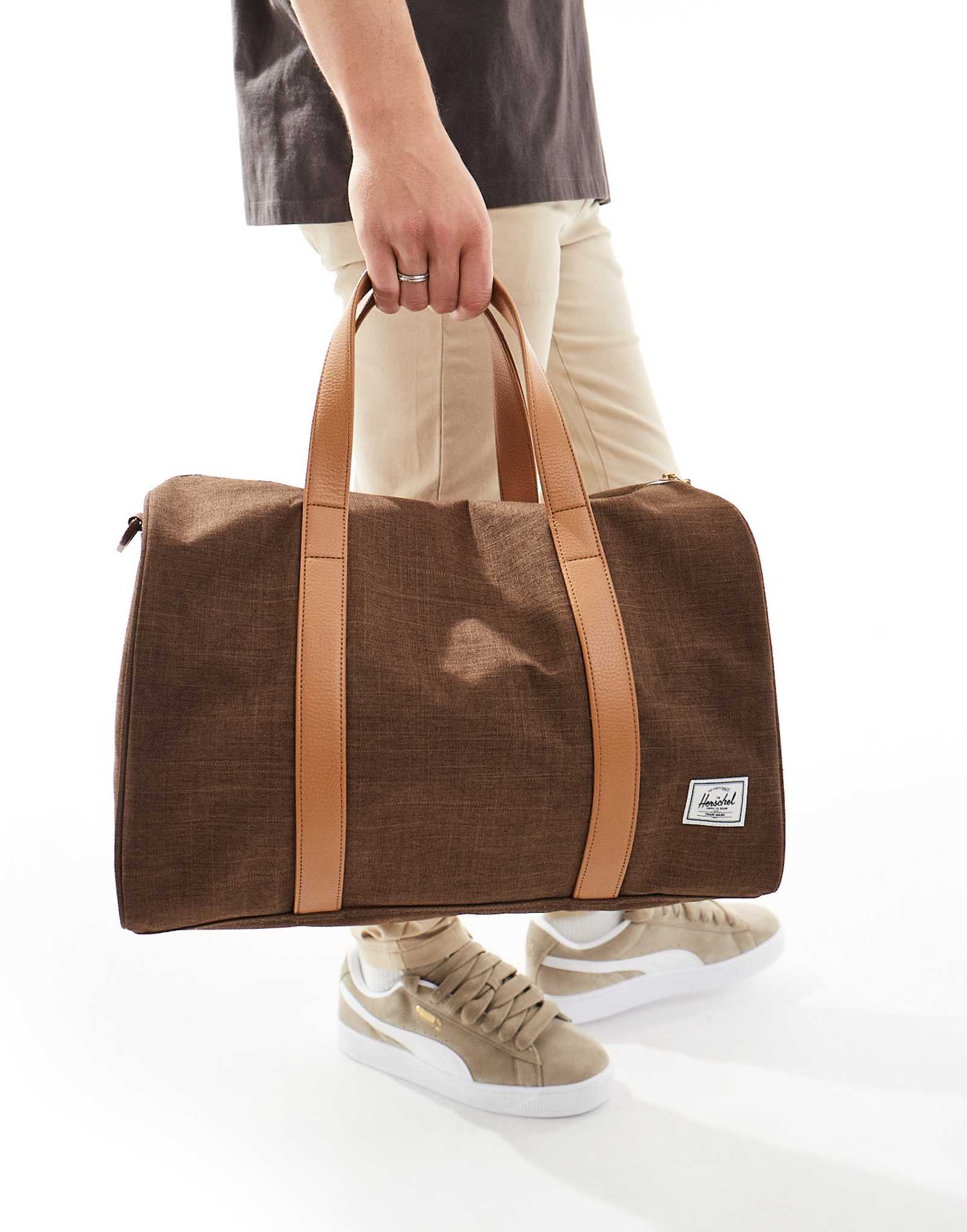 Новая спортивная сумка ручной клади Herschel Supply Co шоколадно коричневого цвета