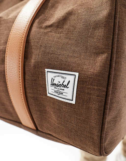 Herschel Supply Co novel carry on duffle bag in chocolate brown