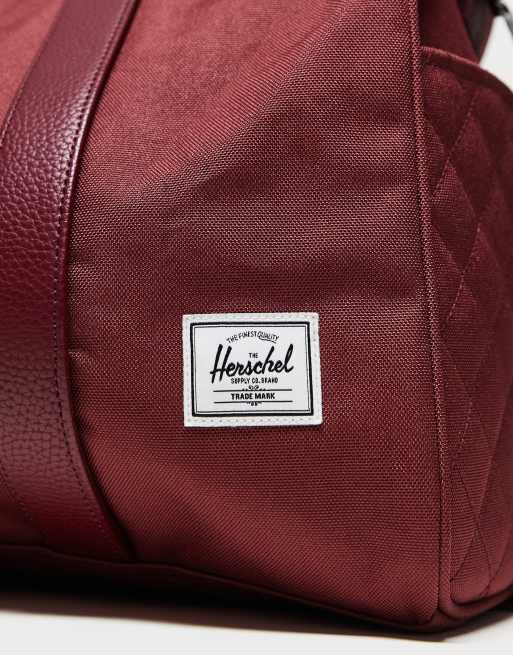 Herschel Supply Co Novel Sac polochon matelassé Bordeaux ASOS