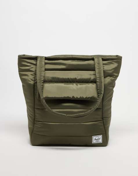Herschel Supply Co padded retreat tote in dark green - view 1