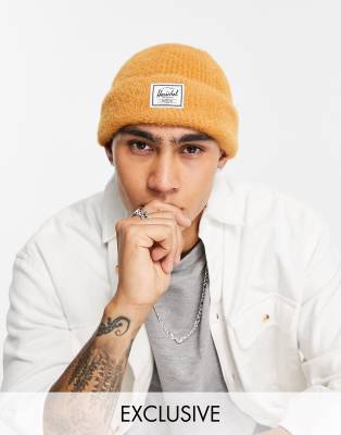 Herschel Supply Co Polson beanie in camel exclusive to asos - ASOS Price Checker