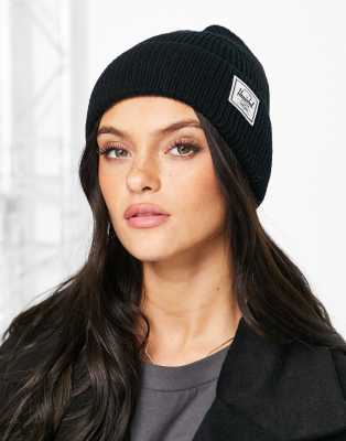 Shop Herschel Supply Co . Polson Ribbed Fisherman Beanie In Black