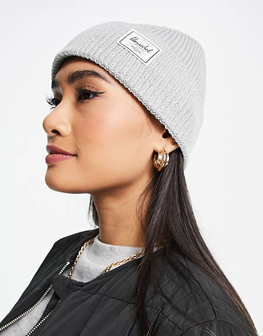 Herschel Supply Co. Polson ribbed fisherman beanie in gray speckle | ASOS