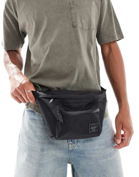 Herschel Supply Co pop quiz crossbody bum bag in black - view 1