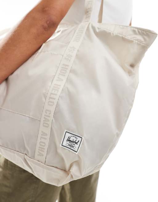 Herschel Supply Co - Portland - Sammenfoldelig tote-taske i råhvid, 3 af 4