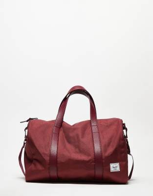 Herschel Supply Co quilted Novel duffel bag in burgundy