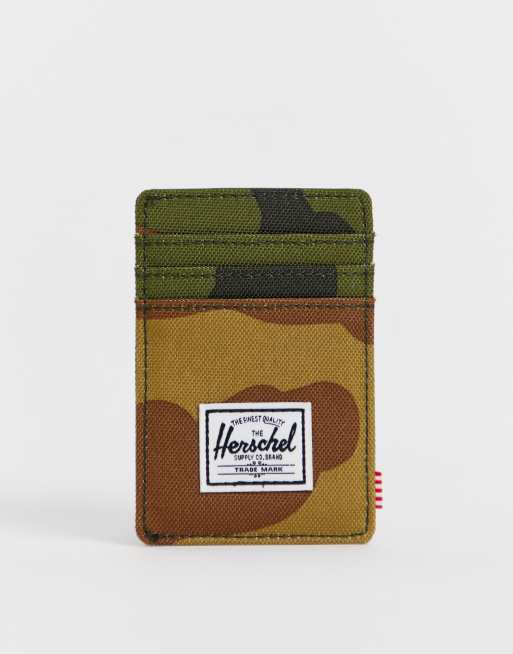 Herschel Supply Co Raven RFID card holder in camo print ASOS