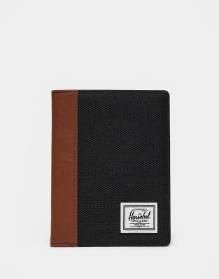 Herschel Supply Co Herschel Supply Co raynor passport holder in black/tan