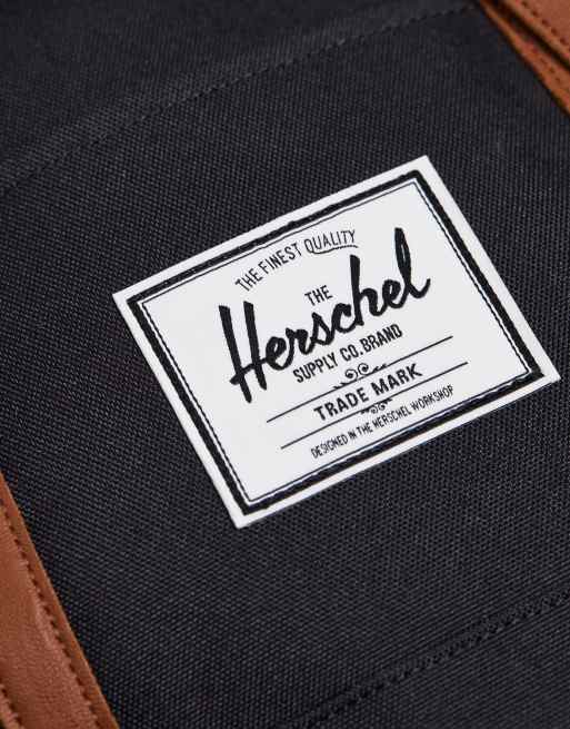 Herschel Supply Co Retreat backpack in black with rubberised straps