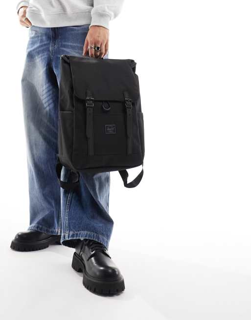 Herschel Supply Co Retreat Lille og sort rygsæk med tonet logo