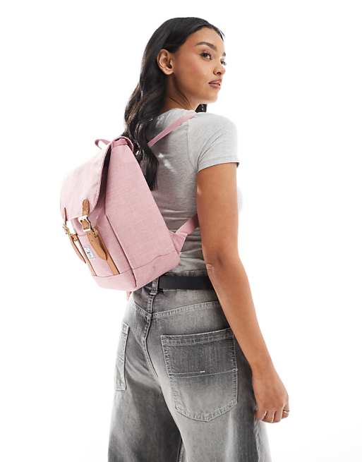 herschel backpack grey pink Little America Herschel Supply Co. USA Featuring a signature striped liner Herschel Supply Co Nova Mid