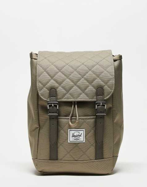 Herschel Supply Co – Retreat – Olivgrön, liten, quiltad ryggsäck - view 1