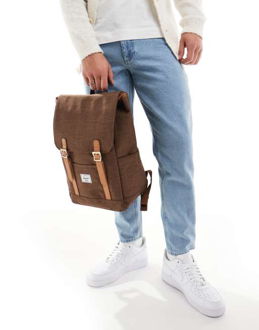Herschel Supply Co retreat small backpack in chocolate brown ASOS