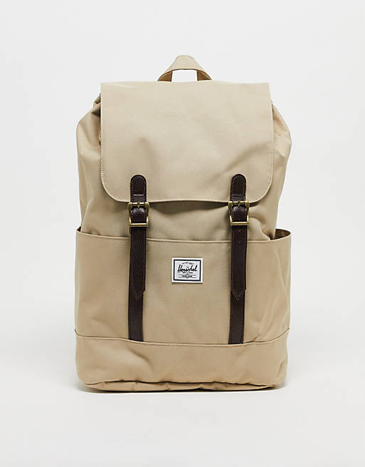 Herschel Supply Co Retreat small backpack in light taupe | ASOS