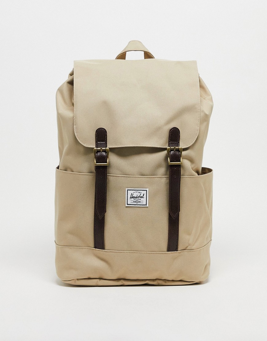 Herschel Supply Co Retreat small backpack in light taupe-Neutral
