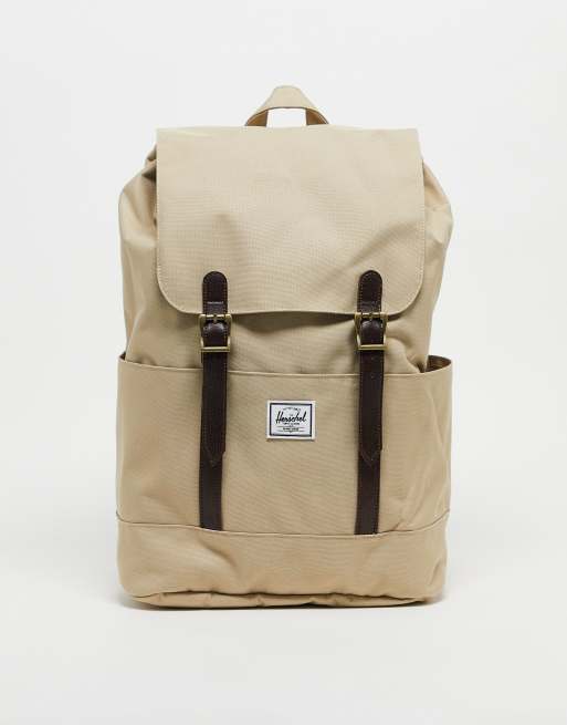 Herschel Supply Co Retreat small backpack in light taupe ASOS