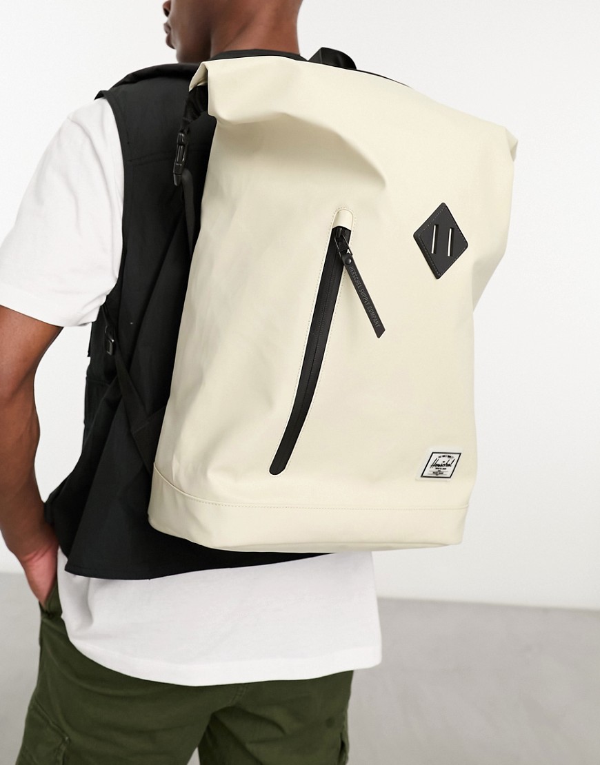Herschel Supply Co. roll top backpack in beige-Neutral