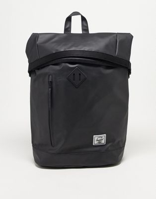 Herschel Supply Co. roll top water resistant backpack in black