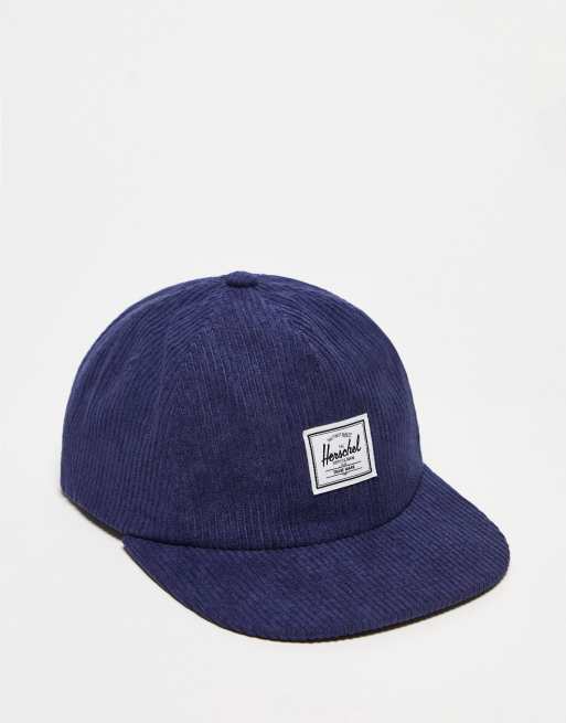 Herschel Supply Co – Scout – Baseballkappe aus Cord in Marineblau