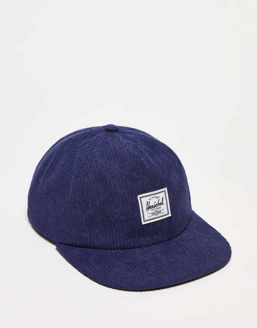 Herschel Supply Co – Scout – Baseballkappe aus Cord in Marineblau
