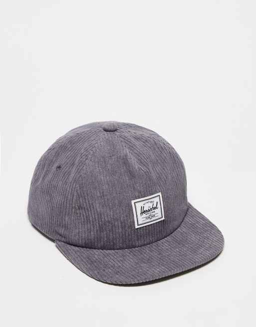 Herschel Supply Co - Scout - Grå baseballcap i fløjl
