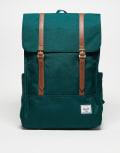 [Herschel Supply Co] Herschel Supply Co Survey backpack in sea green with contrast tan straps No Size Mid Green
