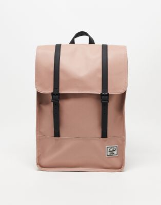 Herschel Supply Co Herschel Supply Co survey water resistant backpack with laptop sleeve in ash rose-Pink