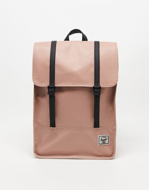 Herschel Supply Co survey water resistant backpack with laptop sleeve in ash rose ASOS