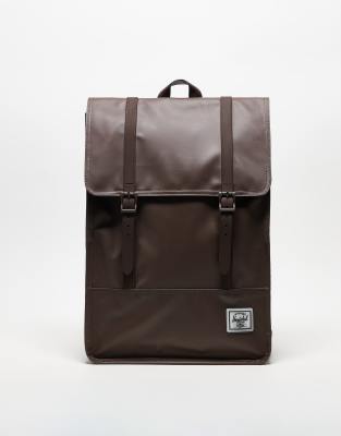 Herschel Supply Co Herschel Supply Co survey water resistant backpack with laptop sleeve in brown