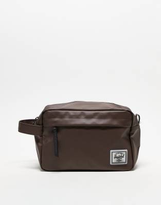 Herschel Supply Co Herschel Supply Co water resistant wash bag in brown