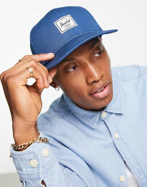 Herschel Supply Co. Whaler 6 panel cap in ensign blue ASOS