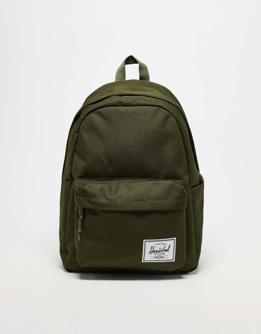 Herschel Supply Co - Zaino classico con custodia per computer portatile color verde scuro