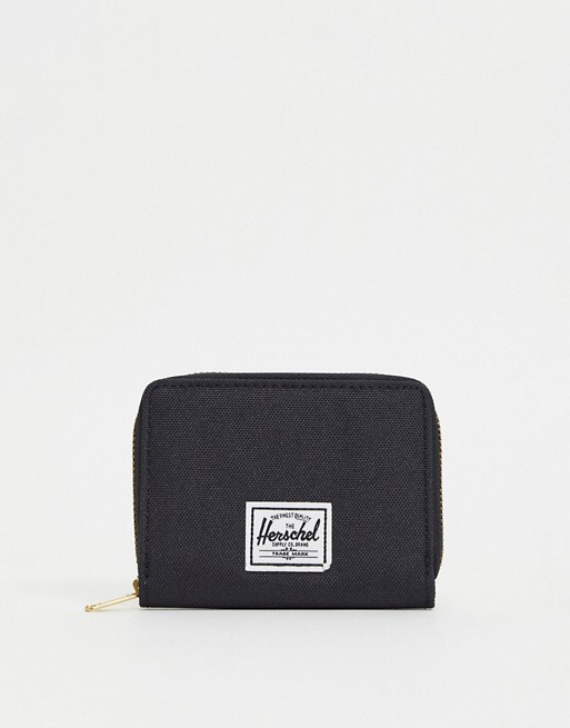 Herschel Tyler zip up card holder purse in black