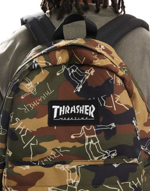 Herschel x Thrasher classic backpack in camo print ASOS