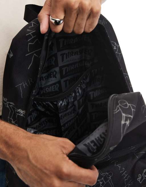 Herschel x Thrasher - Sac à dos classique - Imprimé noir, 2 de 4