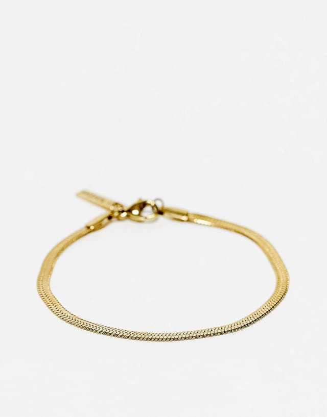 Hey Harper Nassau waterproof stainless steel chain bracelet in gold