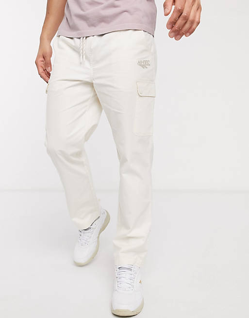  Hi-Tec cargo trousers in white 