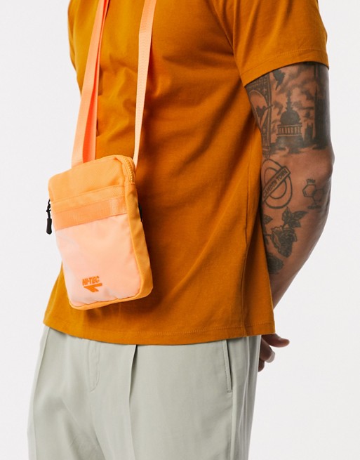 Hi-Tec cross-body flight bag in orange