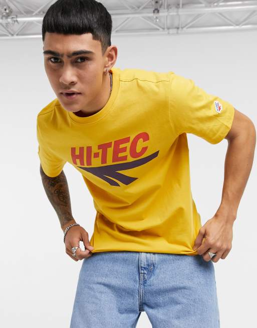 Hi-Tec - T-shirt à grand logo - Jaune