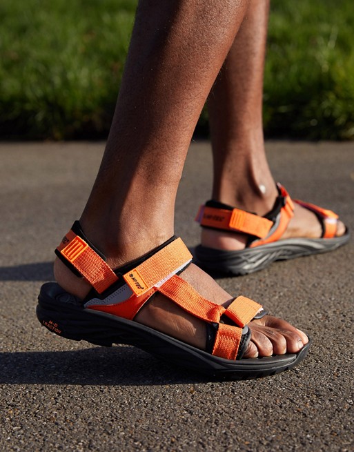 Hi-Tec Ula Raft hiking sandal in orange