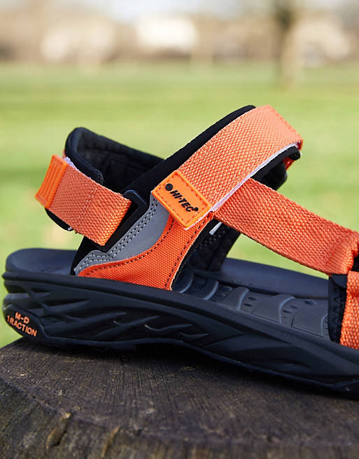 Hi-Tec Herren Ula Raft Wanderschuhe Trekking Outdoor Schuhe Sandalen Orange 