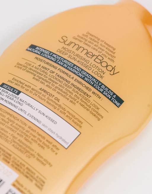 Hidratante corporal con autobronceador gradual oscuro de 400 ml Summer Body de Garnier, 4 de 4