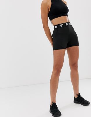 asos black cycling shorts