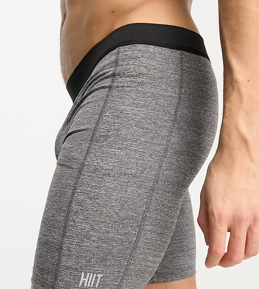 HIIT active training boxer shorts in heather gray
